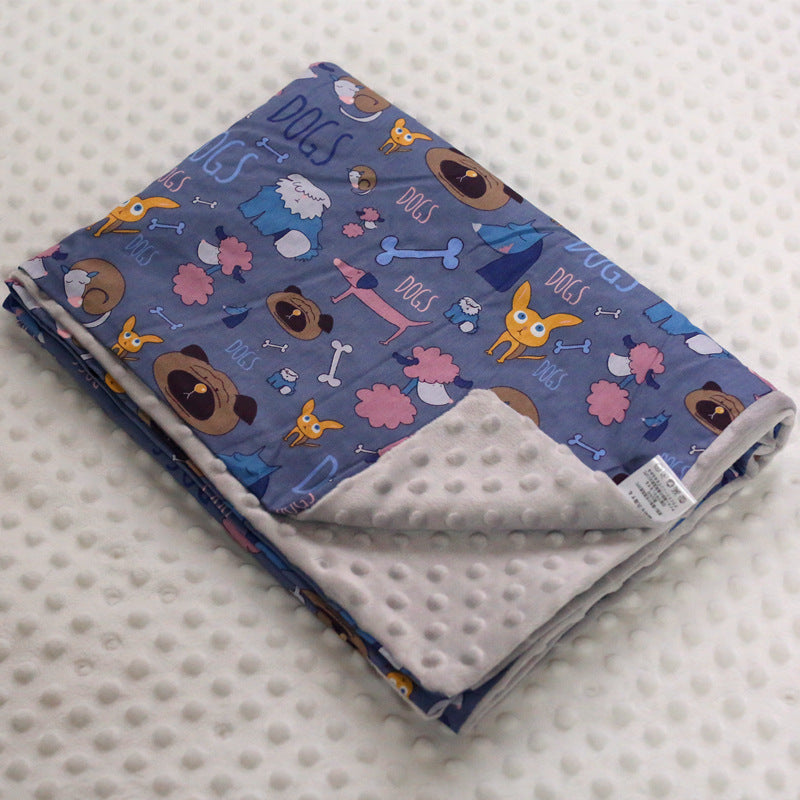 Thick Cartoon Baby Blanket for Warmth & Breathability