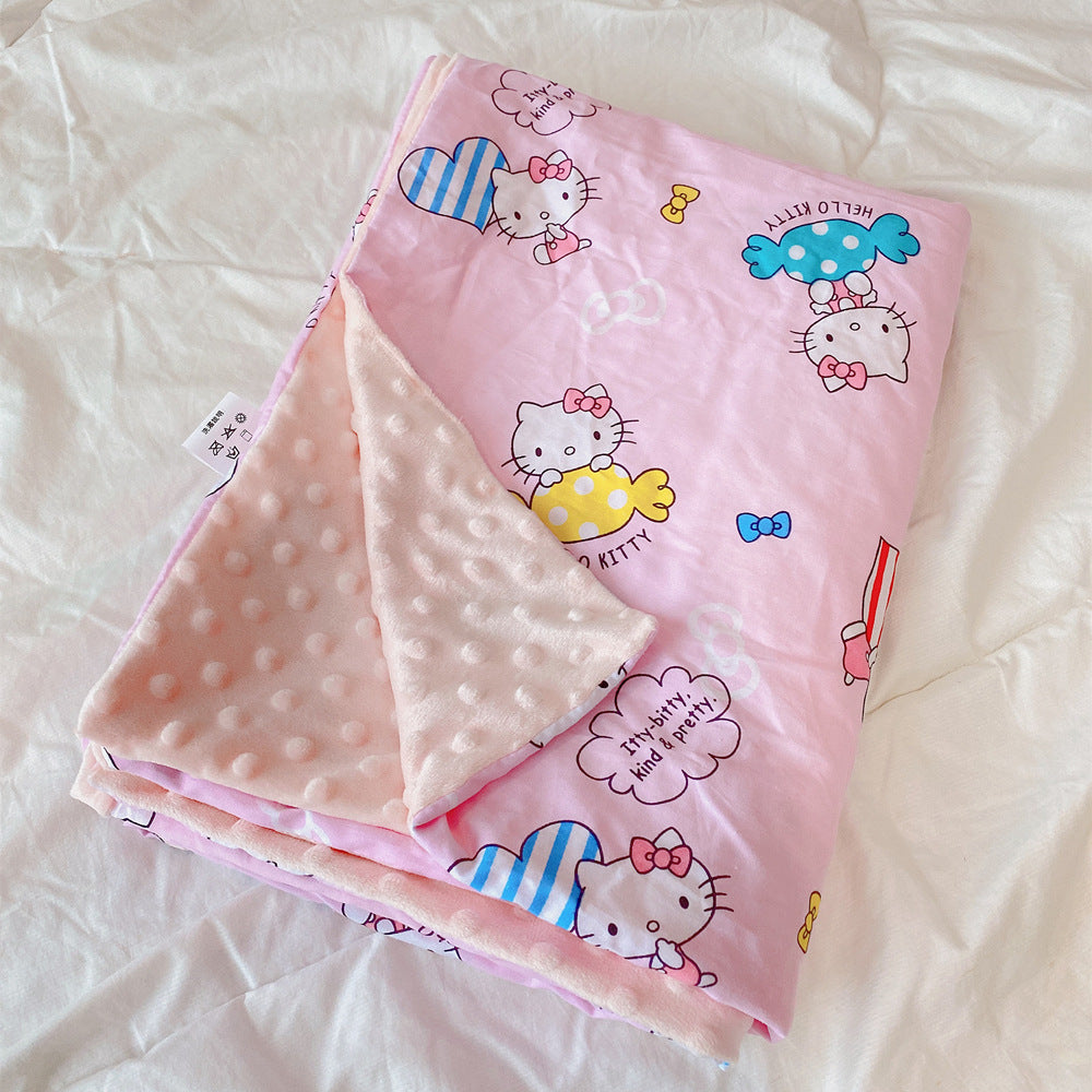 Thick Cartoon Baby Blanket for Warmth & Breathability